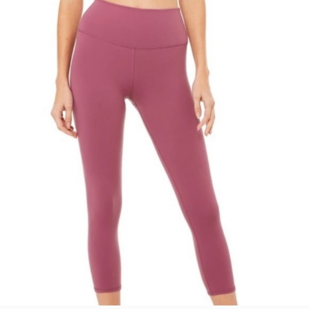 ALO Yoga Mid-Rise PInk Raspberry Leggings Sz S